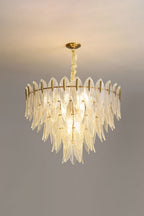 Glass Feathers Chandelier