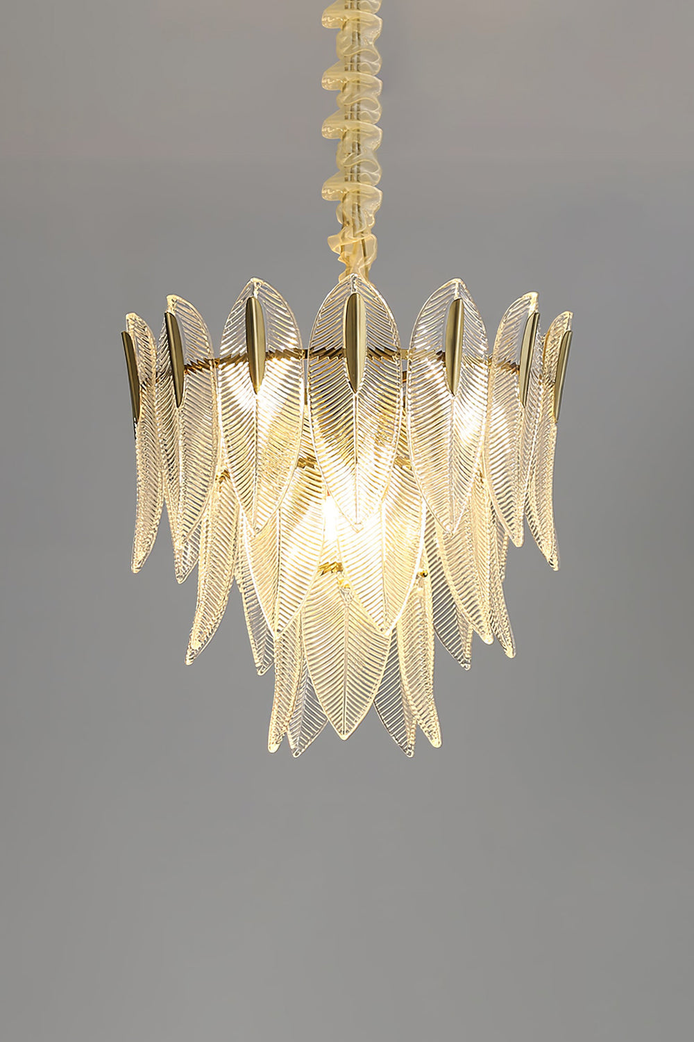 Glass Feathers Chandelier