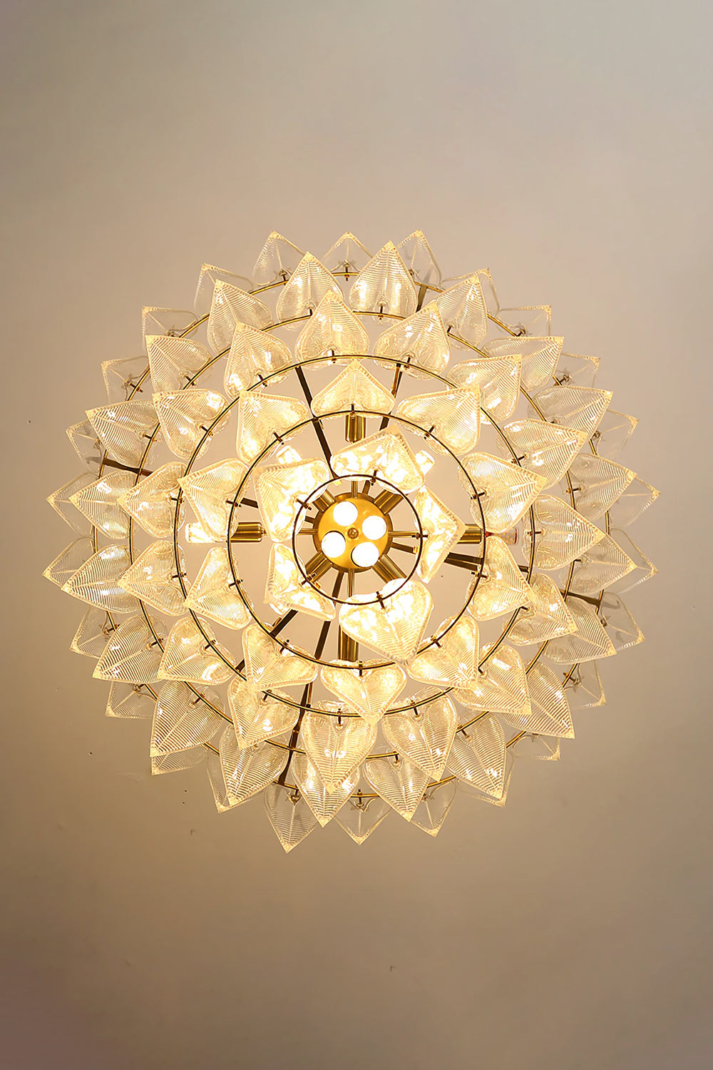 Glass Feathers Chandelier