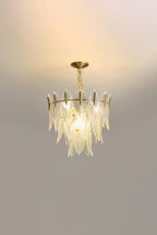Glass Feathers Chandelier