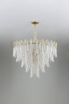 Glass Feathers Chandelier