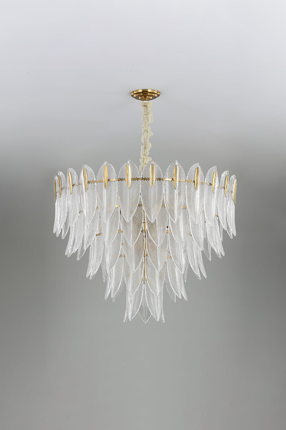 Glass Feathers Chandelier