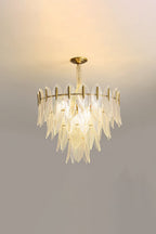 Glass Feathers Chandelier