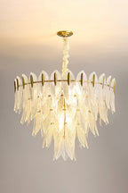 Glass Feathers Chandelier