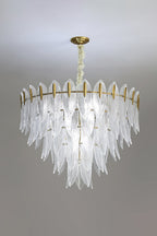 Glass Feathers Chandelier