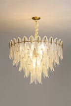 Glass Feathers Chandelier