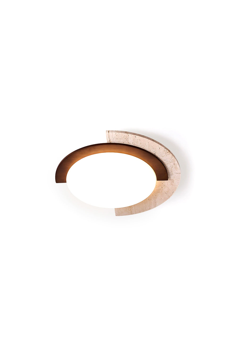 Halo Travertine Ceiling Light