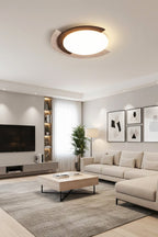 Halo Travertine Ceiling Light