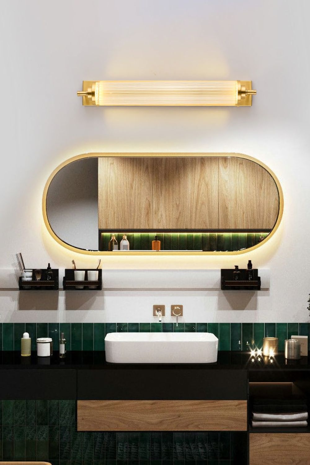 Kristy Mirror Front Vanity Wall Lamp