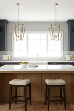 Lantern-shaped chandelier