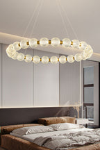 Luxury Pearl Ring Chandelier