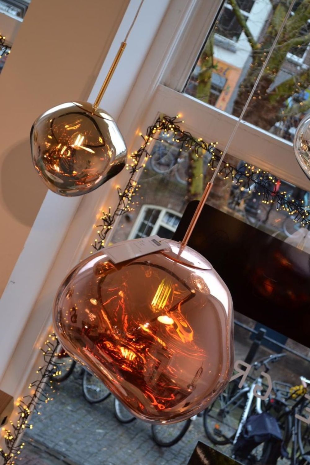 Metallic Lava Glass Pendant Lamp