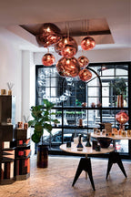 Metallic Lava Glass Pendant Lamp