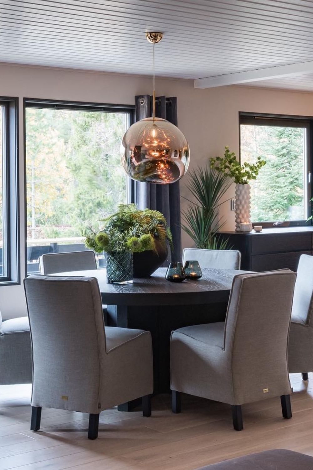 Metallic Lava Glass Pendant Lamp