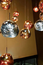 Metallic Lava Glass Pendant Lamp