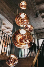 Metallic Lava Glass Pendant Lamp