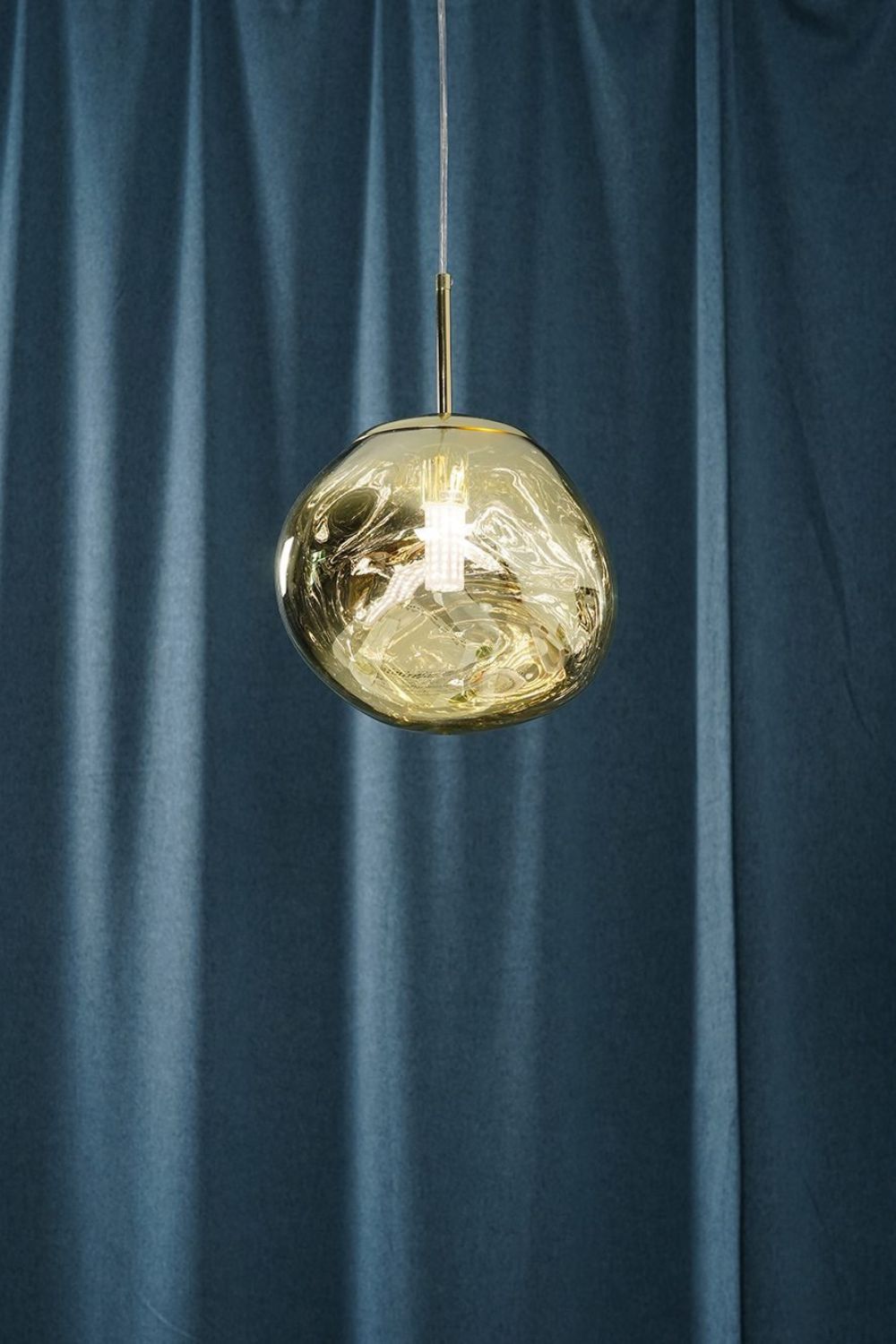 Metallic Lava Glass Pendant Lamp