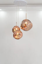 Metallic Lava Glass Pendant Lamp