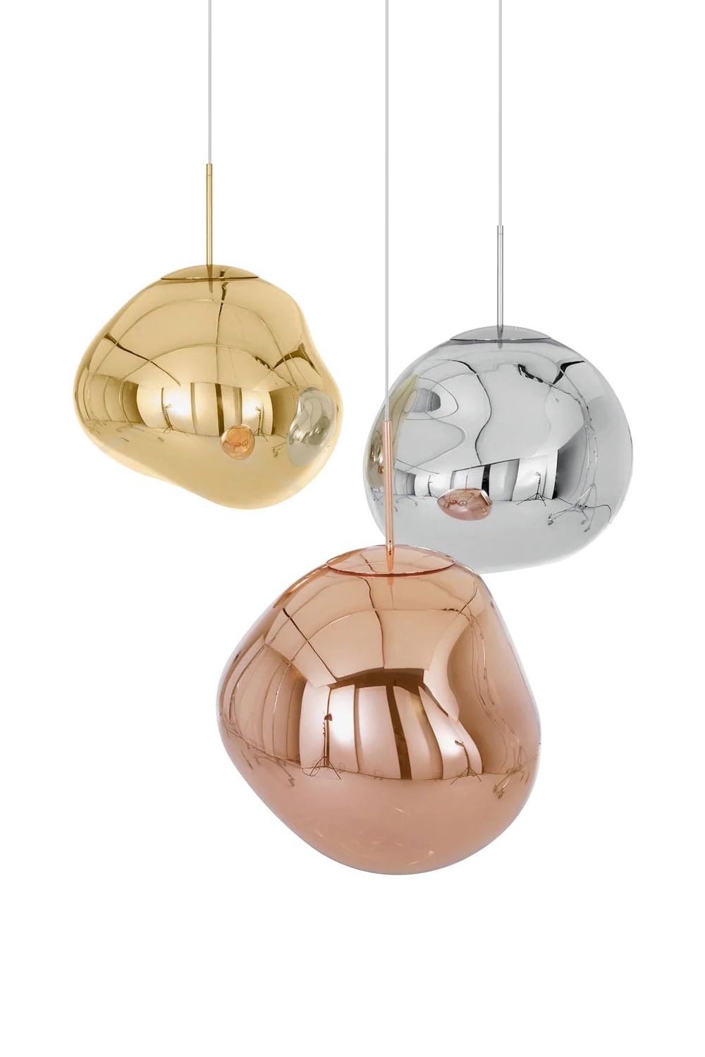 Metallic Lava Glass Pendant Lamp