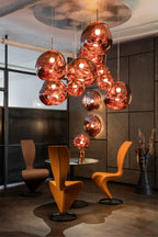 Metallic Lava Glass Pendant Lamp