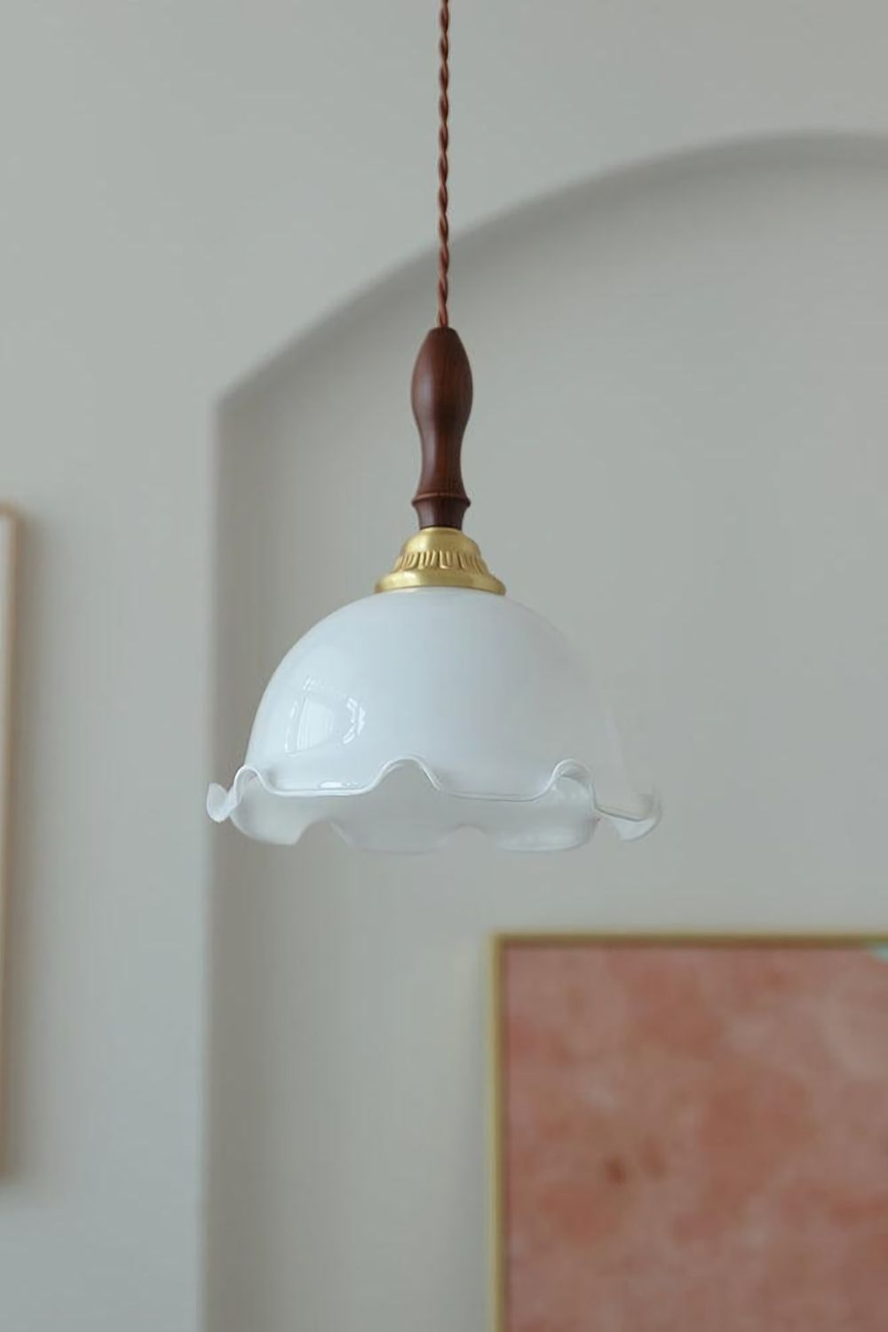Milky Flower Pendant Light