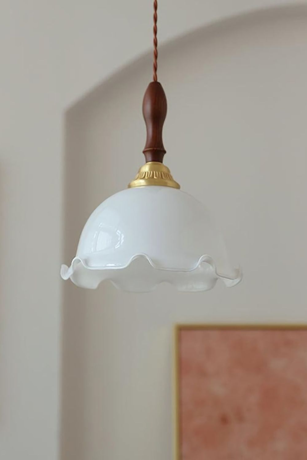 Milky Flower Pendant Light