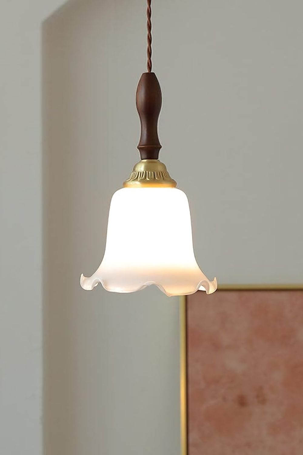 Milky Flower Pendant Light
