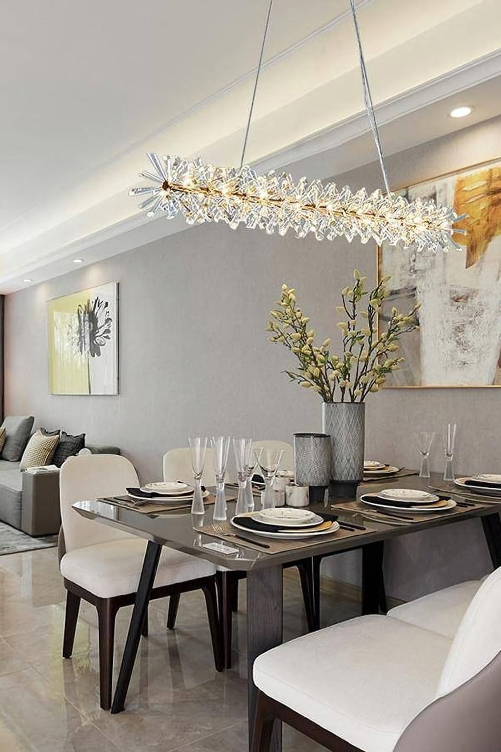 Mira Crystal Ring Chandelier