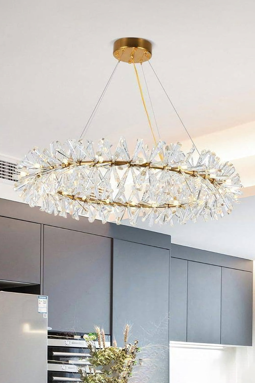 Mira Crystal Ring Chandelier