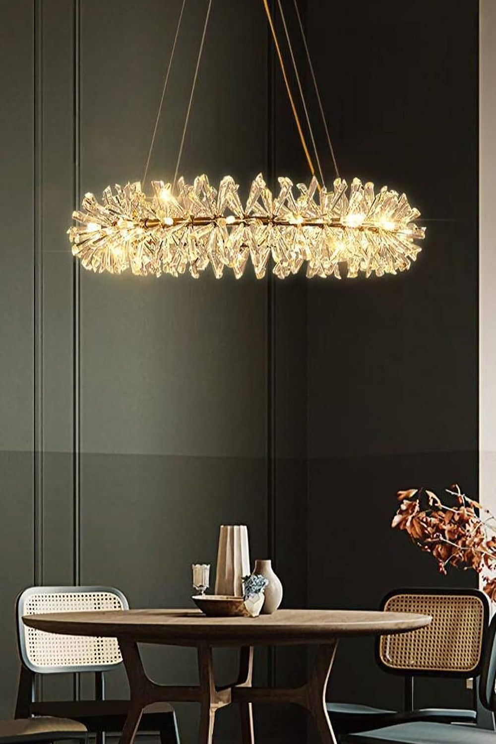 Mira Crystal Ring Chandelier
