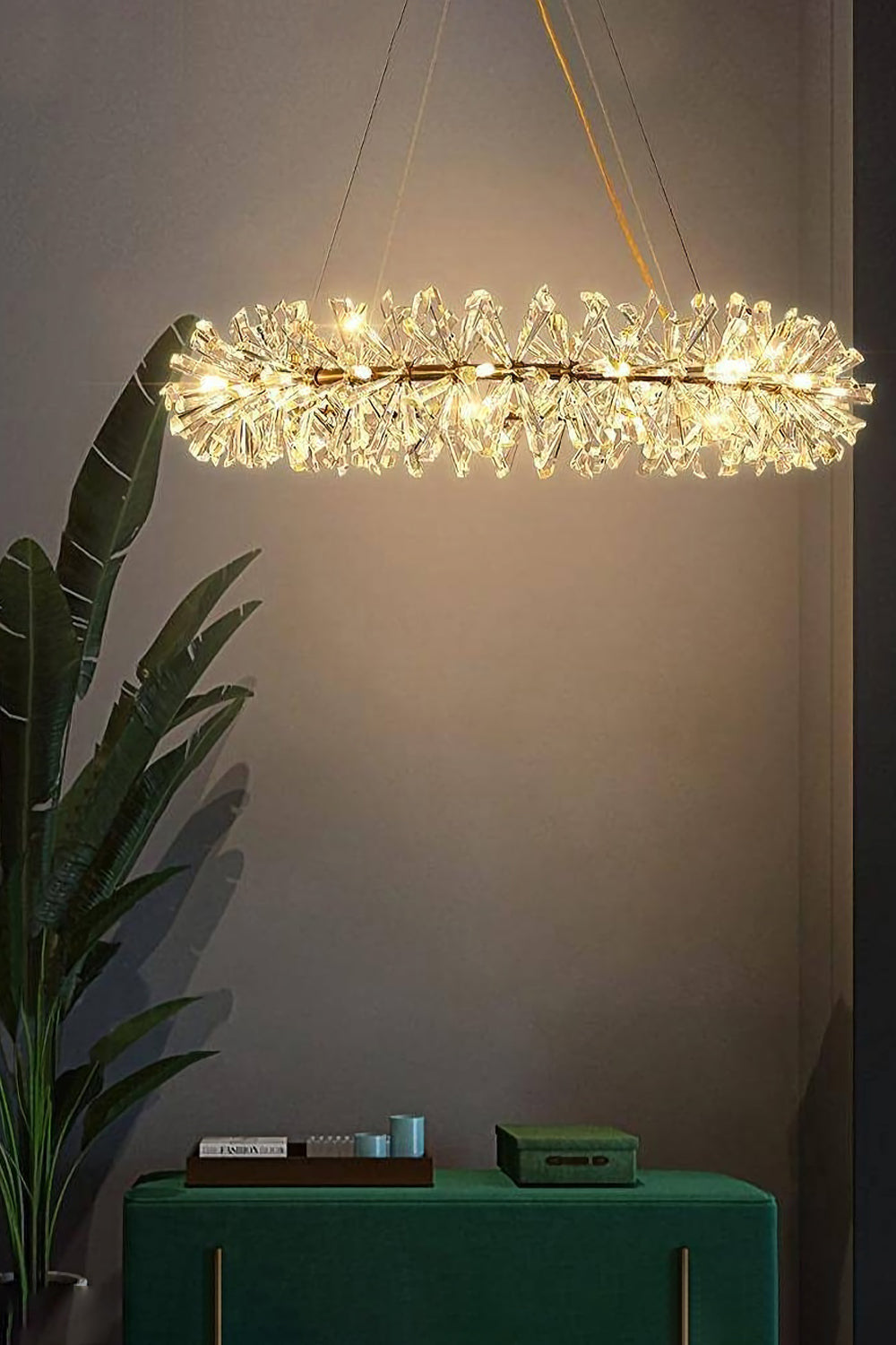 Mira Crystal Ring Chandelier