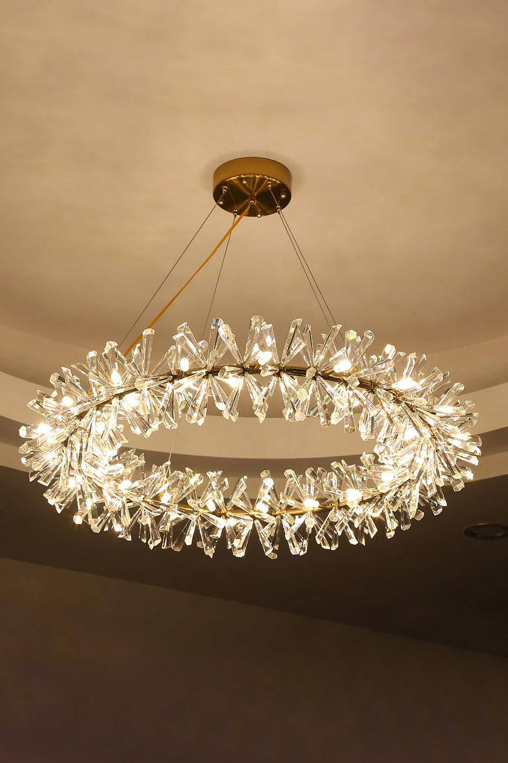 Mira Crystal Ring Chandelier