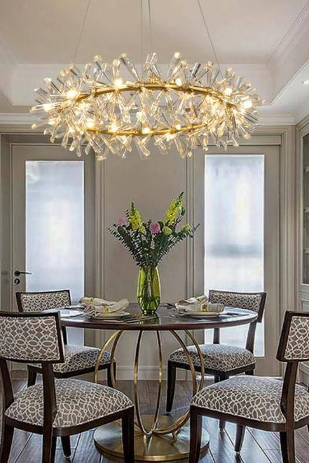 Mira Crystal Ring Chandelier