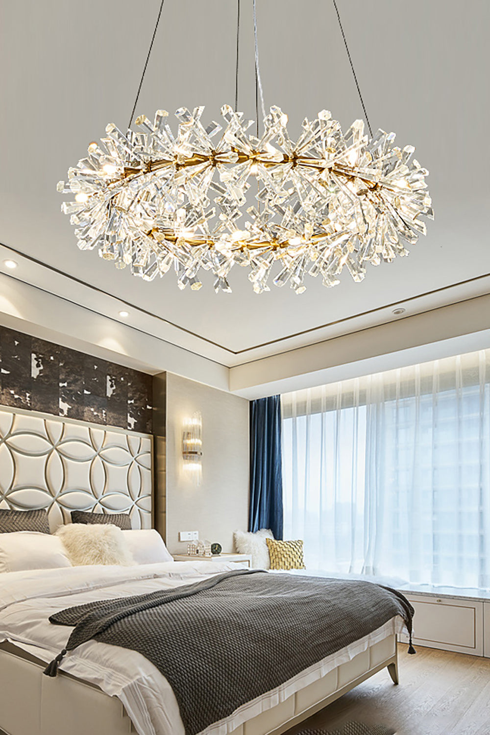 Mira Crystal Ring Chandelier