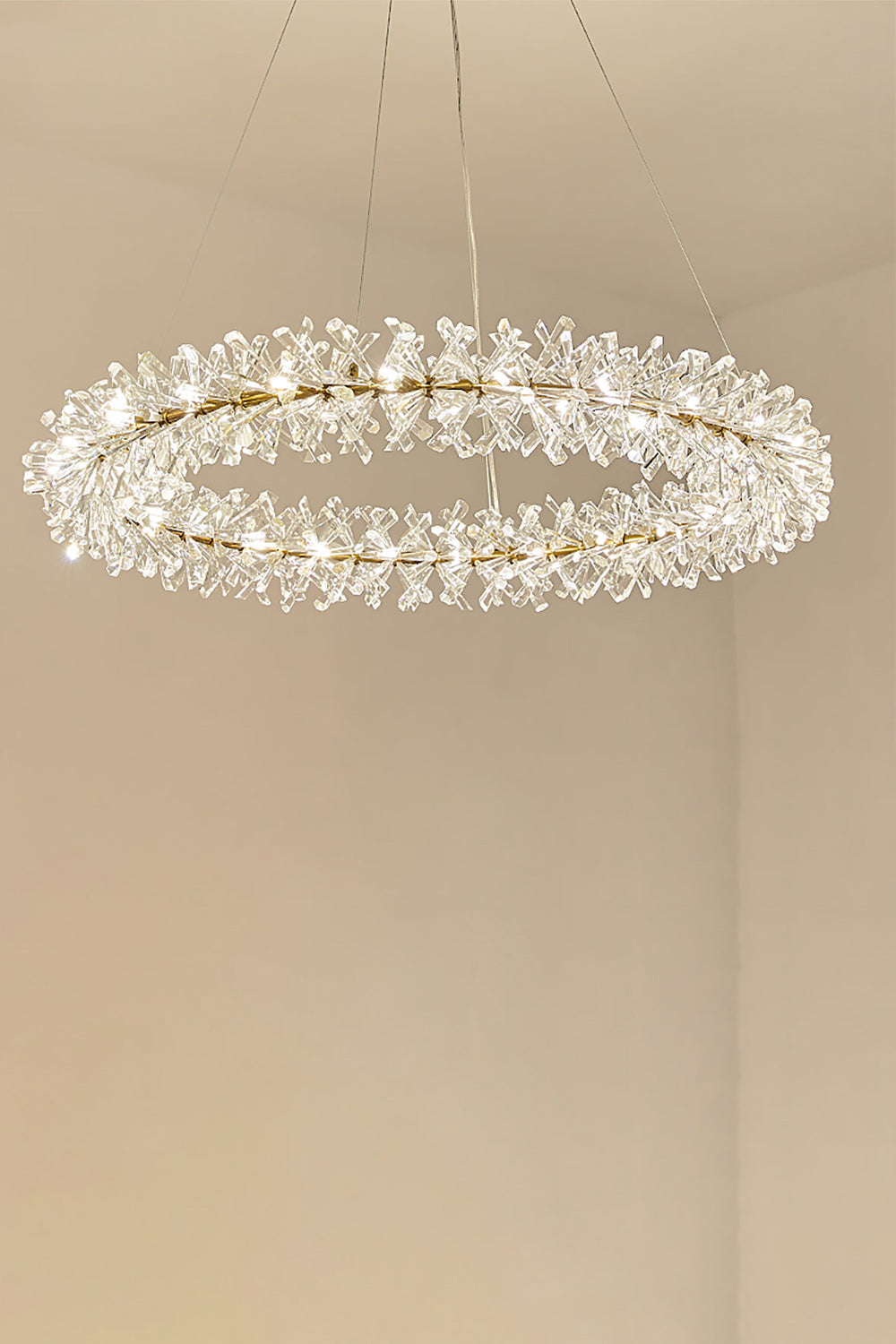 Mira Crystal Ring Chandelier