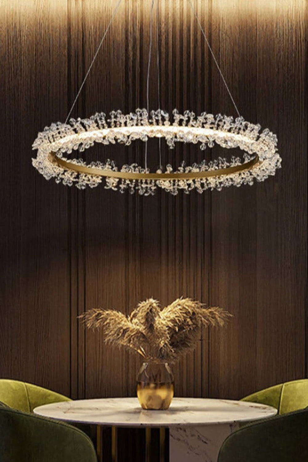 Mira Crystal Ring Chandelier