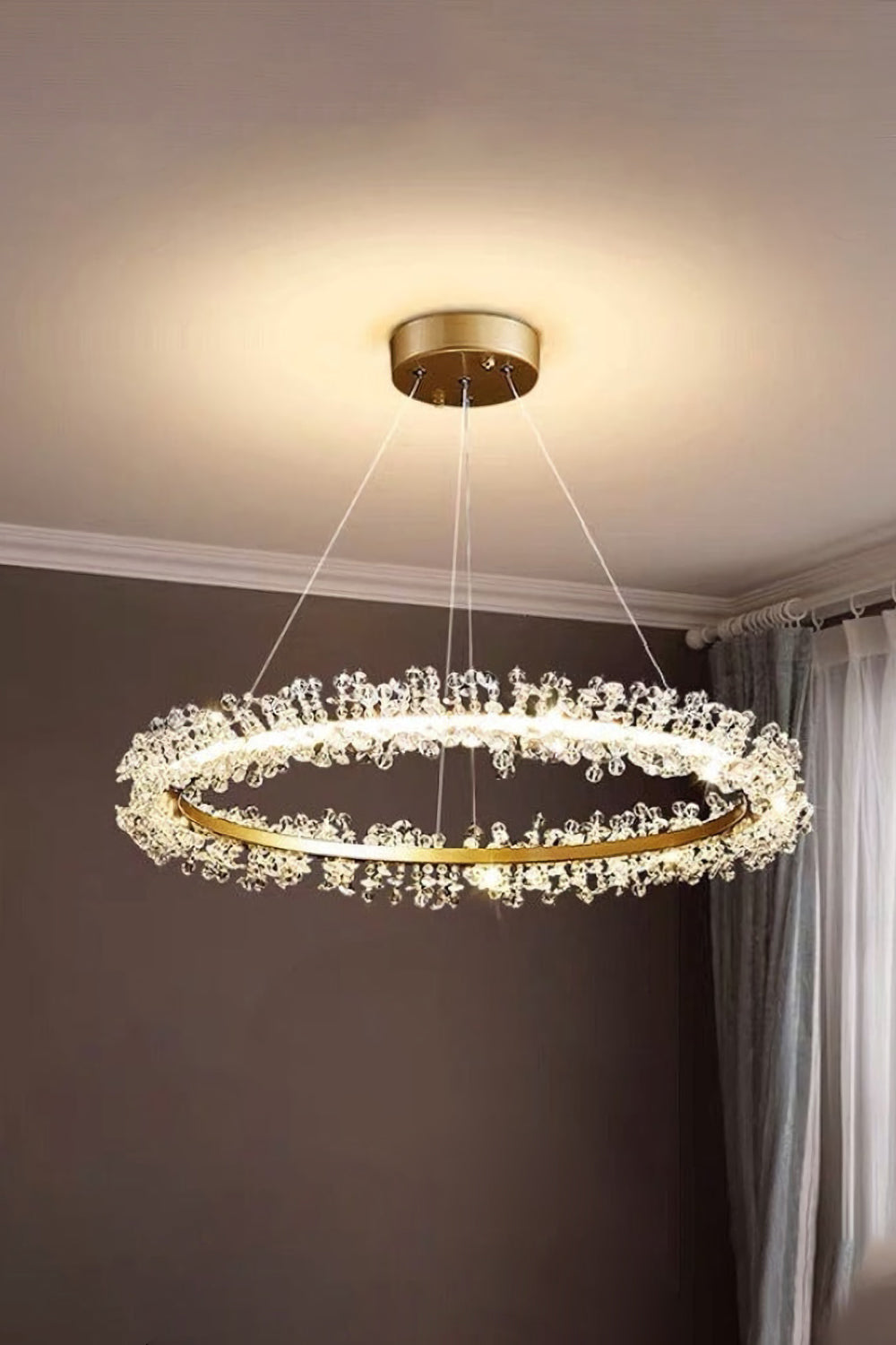 Mira Crystal Ring Chandelier