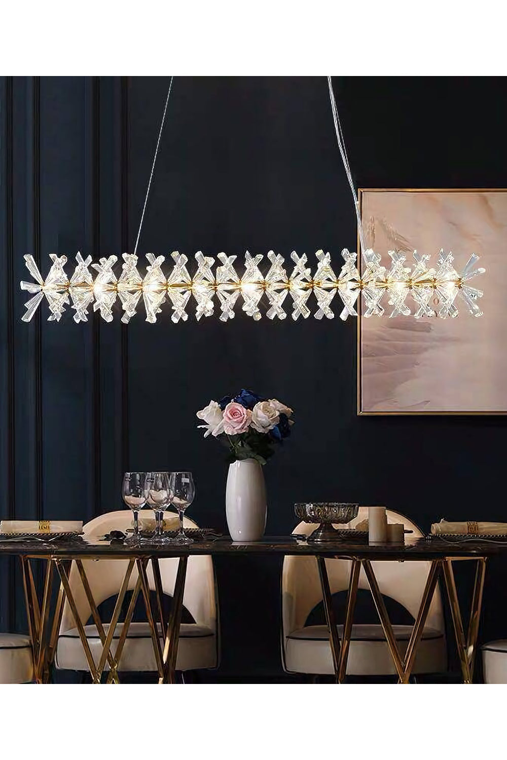 Mira Crystal Ring Chandelier