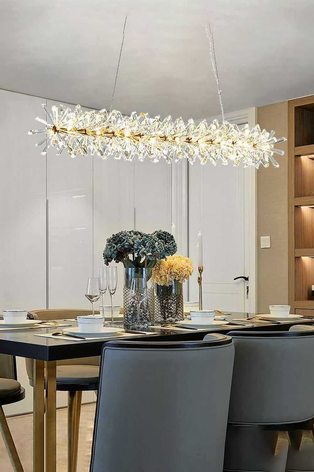 Mira Crystal Ring Chandelier