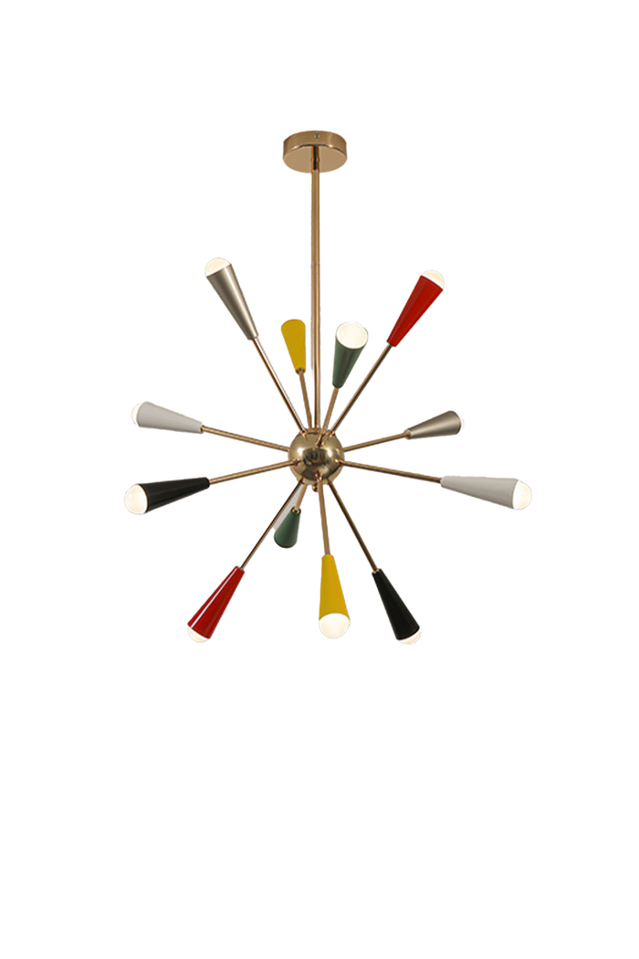 Multi-color Fireworks Chandelier