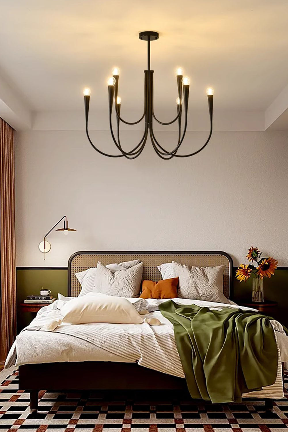 Multi-head U-shaped Chandelier