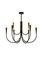 Multi-head U-shaped Chandelier