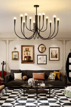 Multi-head U-shaped Chandelier