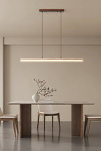 Natural Travertine Linear Dining Pendant Lamp