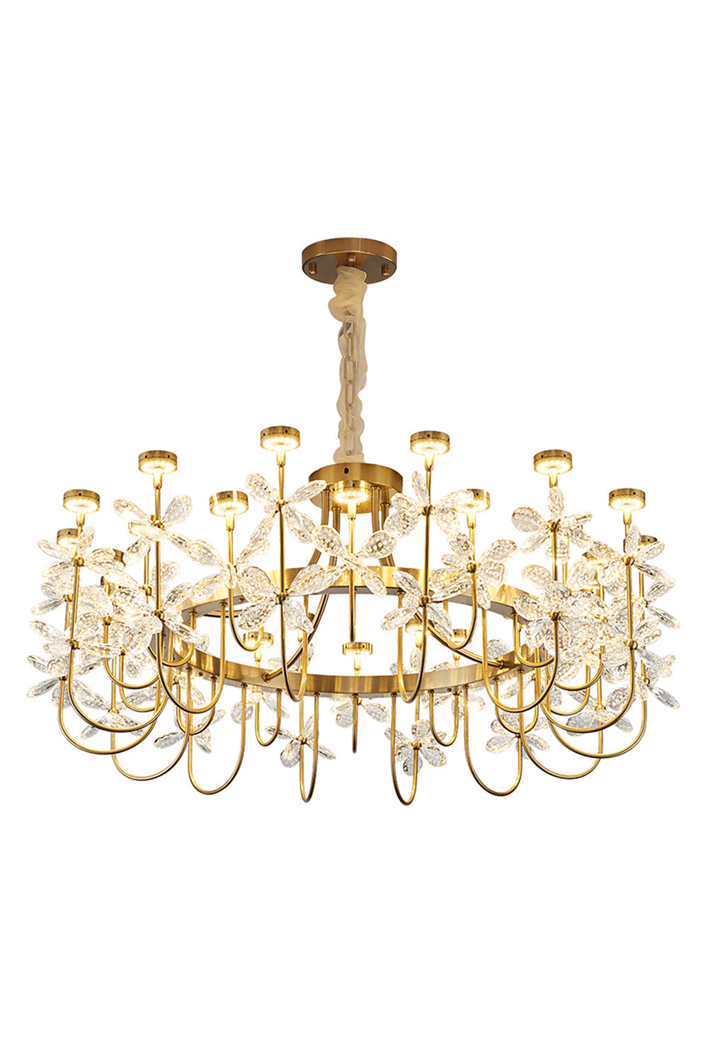Olander flower crystal chandelier