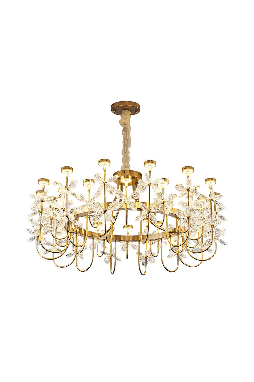 Olander flower crystal chandelier