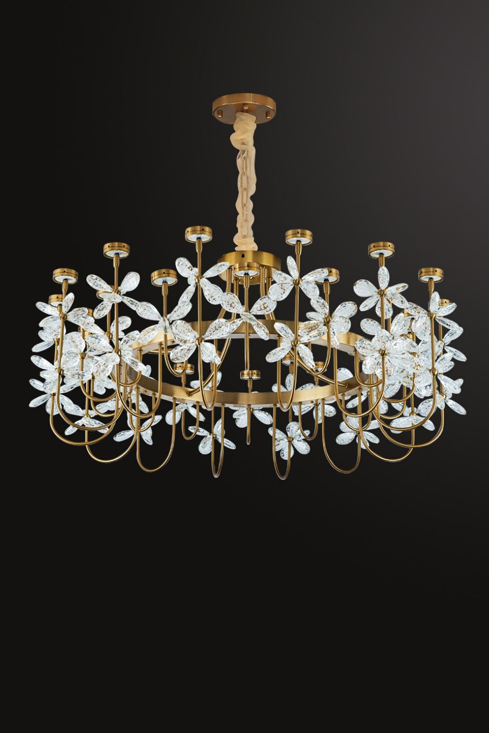 Olander flower crystal chandelier