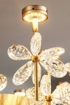 Olander flower crystal chandelier