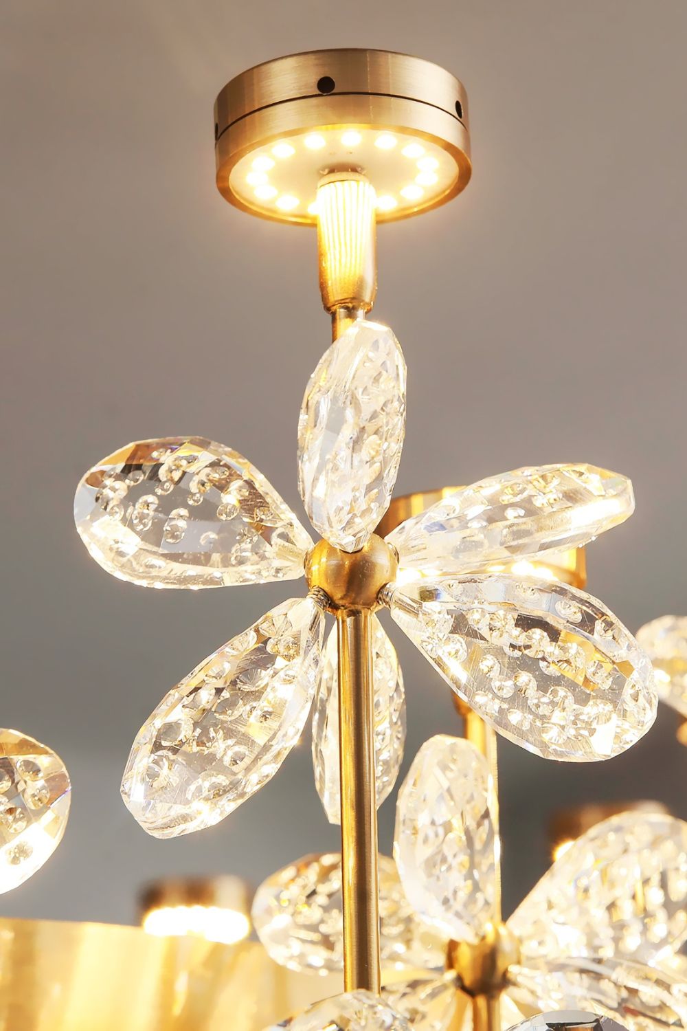 Olander flower crystal chandelier