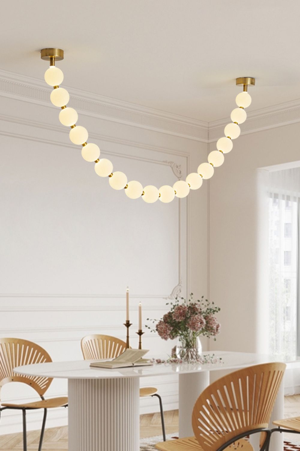 Pearl Necklace Chandelier